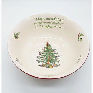 Spode Christmas Tree Candy Bowl with FREE Matching Plate